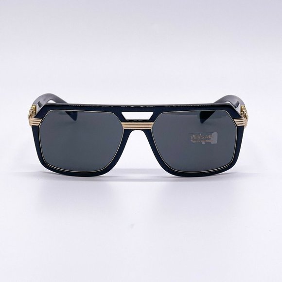 Sale! New Versace Black w/ Gold Unisex Sunglasses - Picture 4 of 9